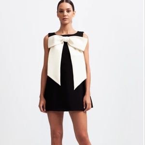 SIERRA DARIEN SLEEVELESS MASSIVE RIBBON MINI DRESS